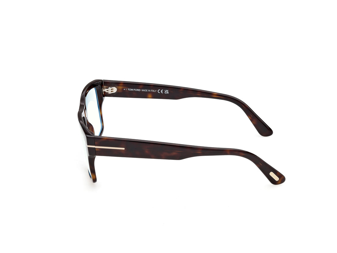 Occhiali da vista tom ford ft6168-b 052 havana rectangular masculino taglia 55mm - Vista dettagliata