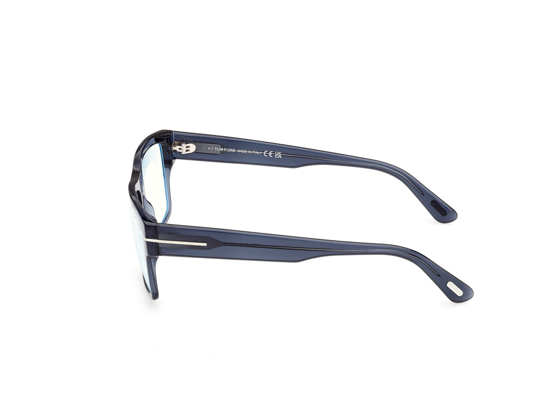 Occhiali da vista tom ford ft6168-b 090 azul rectangular masculino taglia 55mm - Vista dettagliata