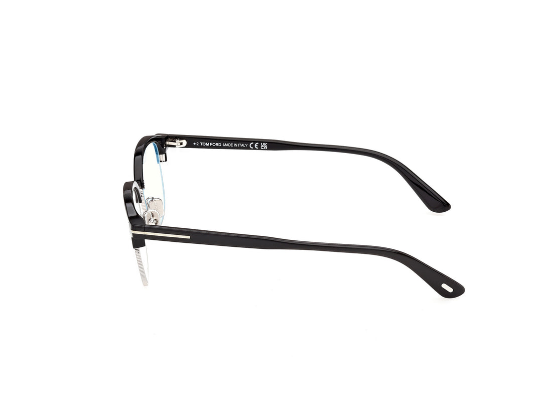 Brillen tom ford ft6185-b 005 negro browline masculino größe 50mm - Detailansicht