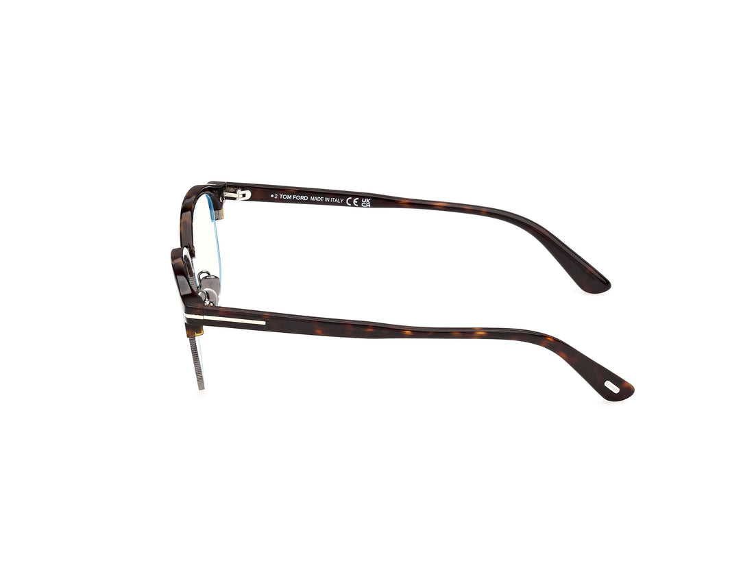Brillen tom ford ft6185-b 052 havana browline masculino größe 50mm - Detailansicht