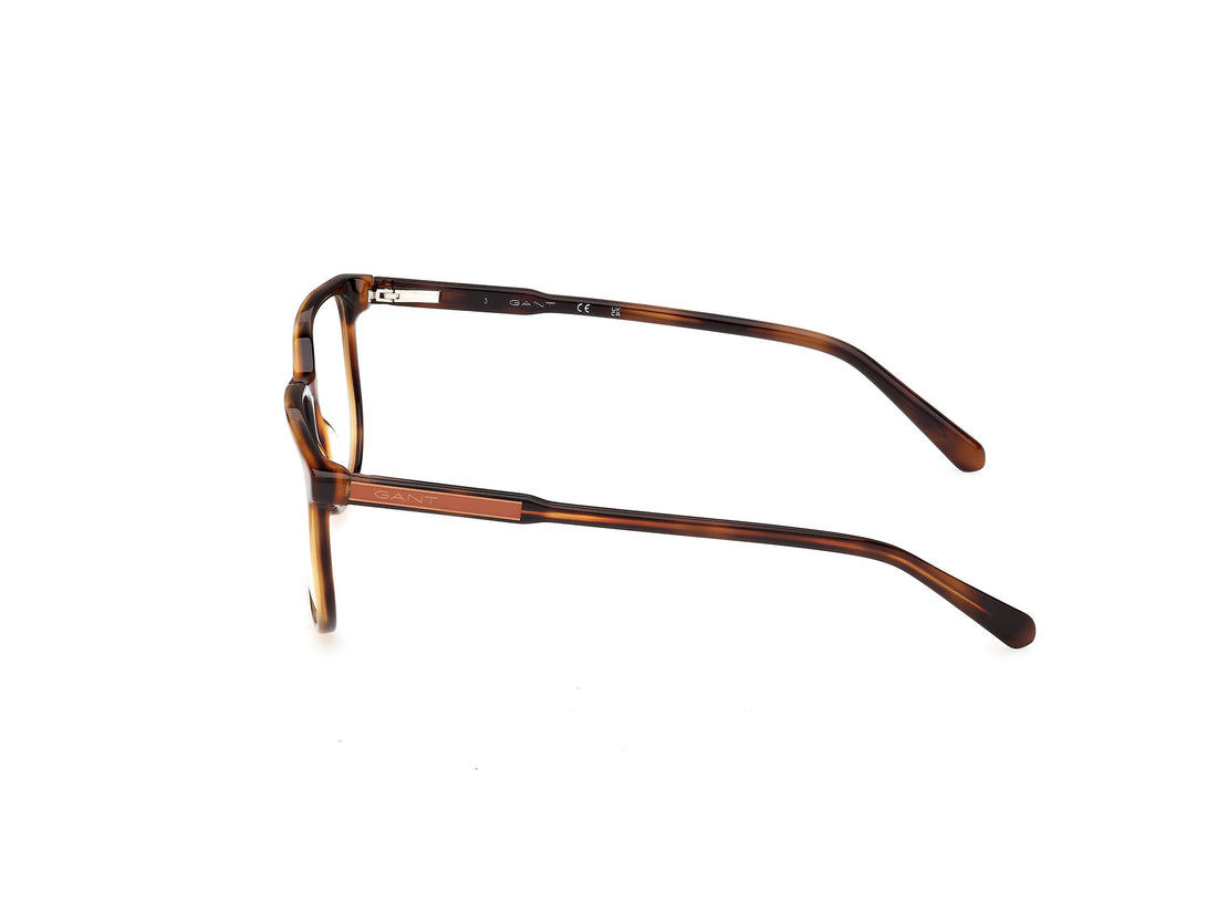 Occhiali da vista gant ga50096 052 havana geometric masculino taglia 54mm - Vista dettagliata