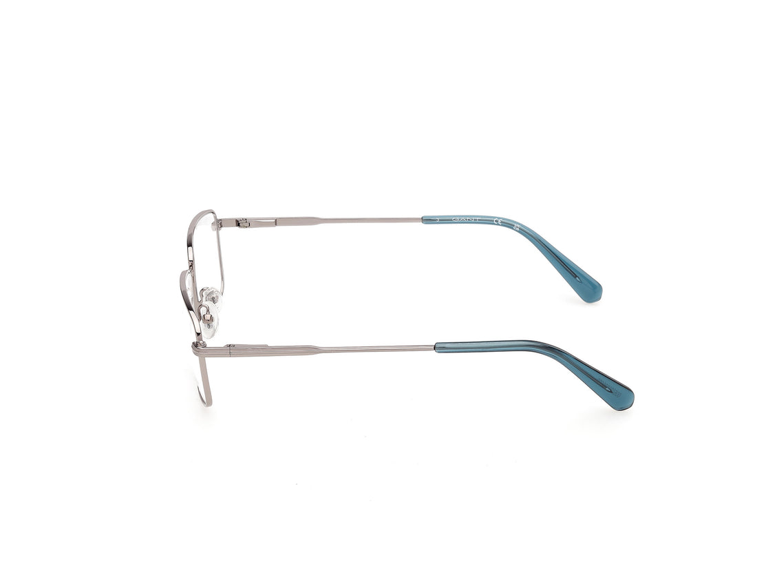 Occhiali da vista gant ga50106 014 plateado rectangular masculino taglia 55mm - Vista dettagliata