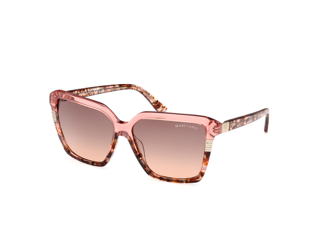 Sonnenbrillen guess by marciano gm00009 74f rosa square femenino größe 58mm - Hauptansicht
