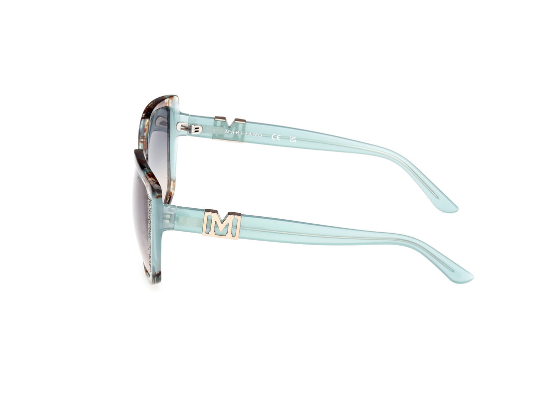 Sonnenbrillen guess by marciano gm00013 89w azul square femenino größe 59mm - Detailansicht