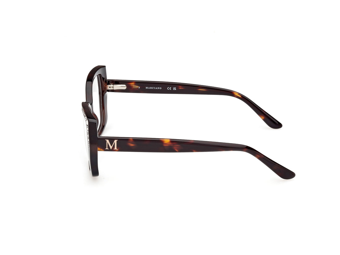 Gafas graduadas guess by marciano gm50001 052 havana geometric femenino talla 56mm - Vista de detalle