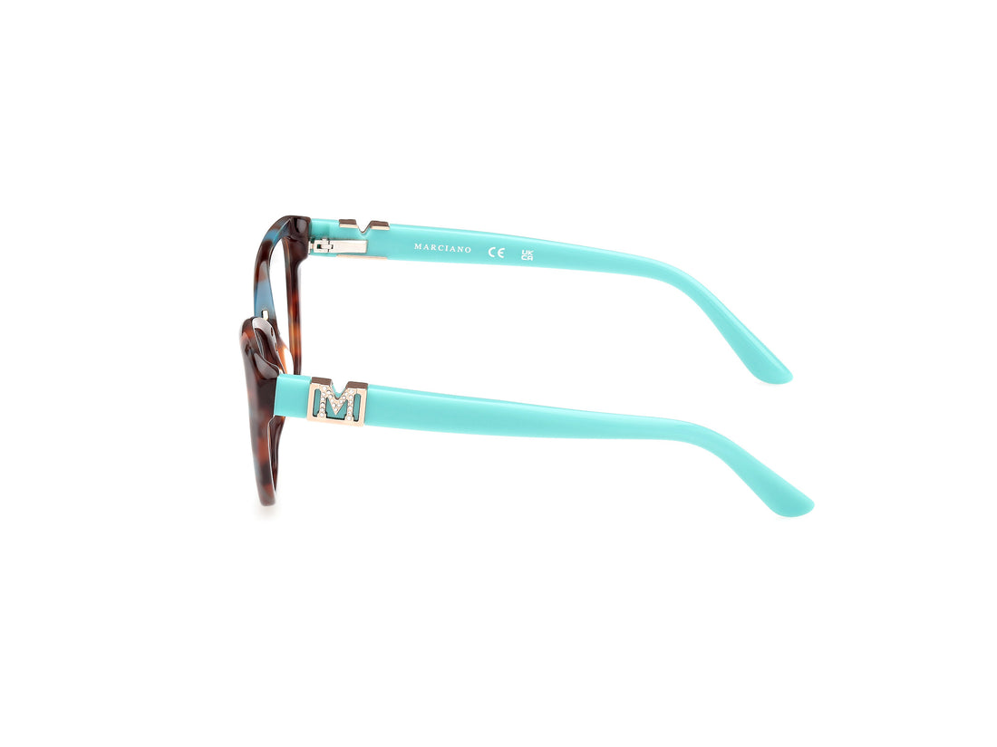 Gafas graduadas guess by marciano gm50003 089 azul butterfly femenino talla 52mm - Vista de detalle