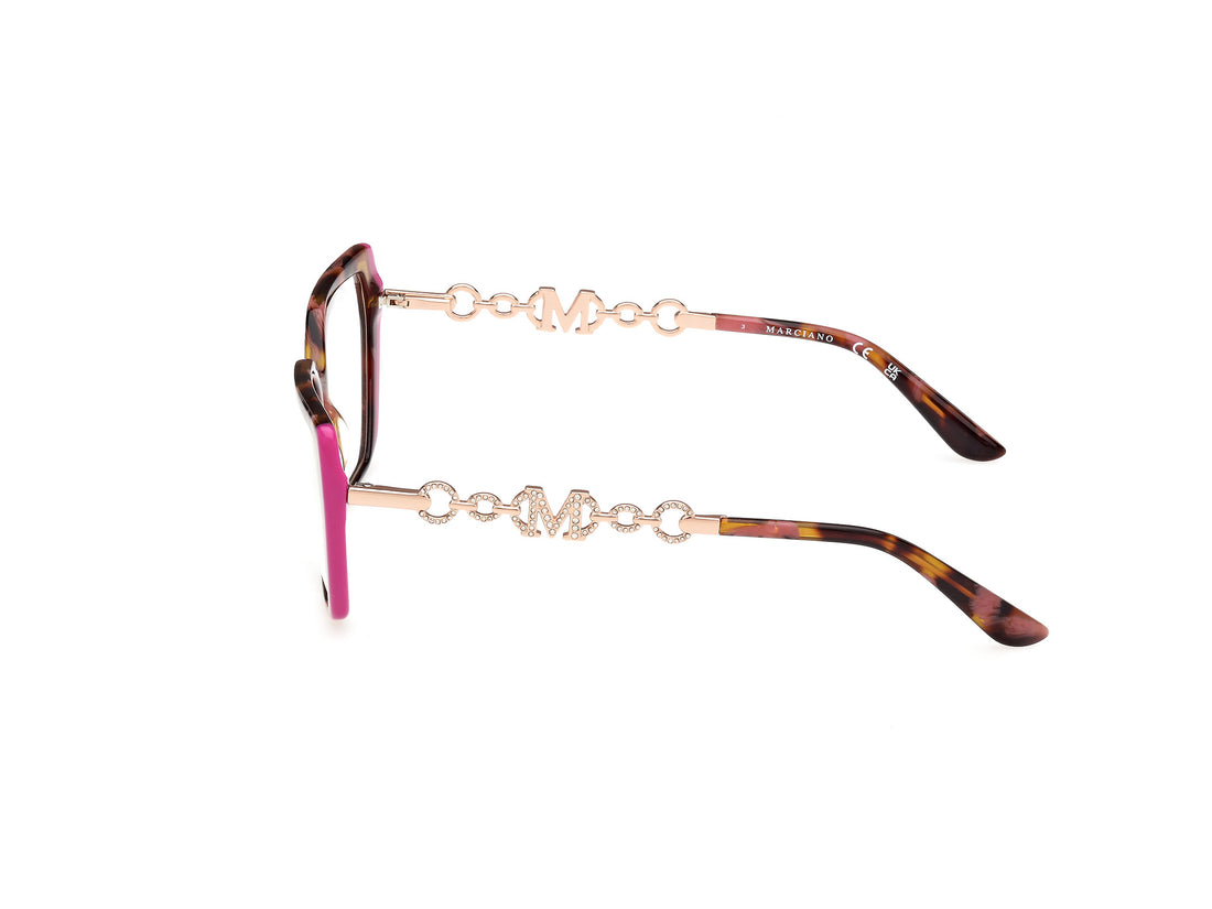 Brillen guess by marciano gm50005 083 morado geometric femenino größe 54mm - Detailansicht