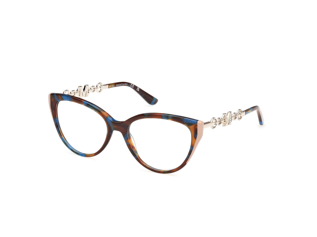 Gafas graduadas guess by marciano gm50006 092 azul cat eye femenino talla 54mm - Vista principal