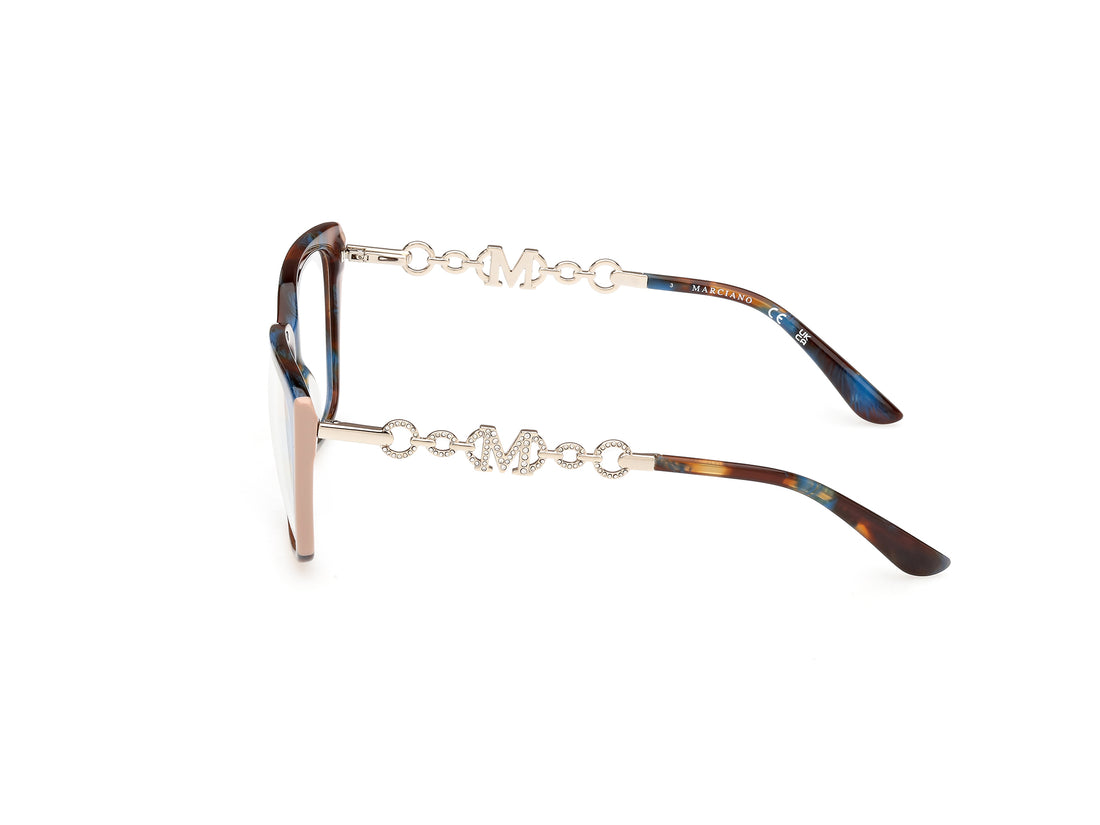 Gafas graduadas guess by marciano gm50007 092 azul square femenino talla 54mm - Vista de detalle
