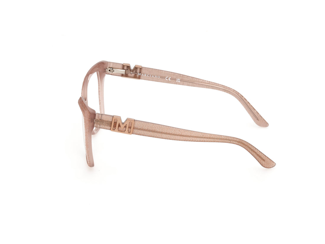 Gafas graduadas guess by marciano gm50009 057 beige square femenino talla 55mm - Vista de detalle