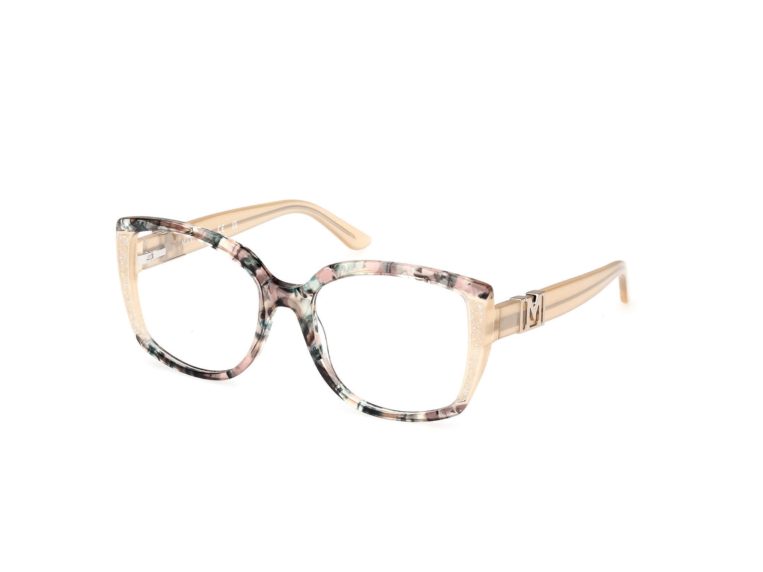 Gafas graduadas guess by marciano gm50012 059 beige square femenino talla 55mm - Vista principal