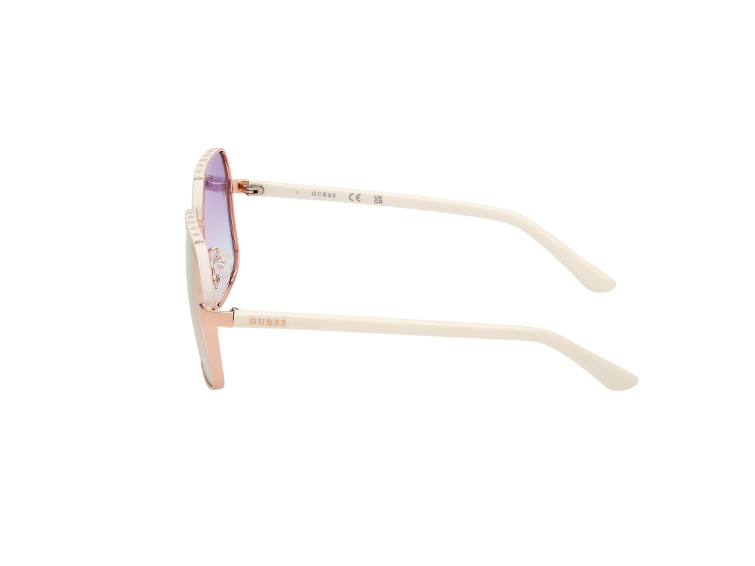 Solglasögon guess gu00107 21z blanco femenino storlek 58mm - Detaljvy