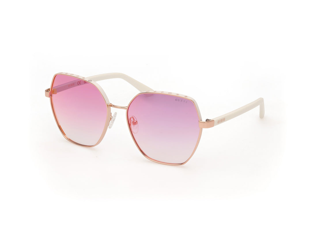 Solglasögon guess gu00108 21z blanco femenino storlek 60mm - Huvudvy