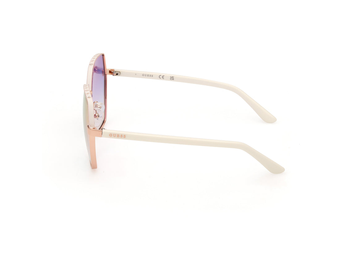 Solglasögon guess gu00108 21z blanco femenino storlek 60mm - Detaljvy