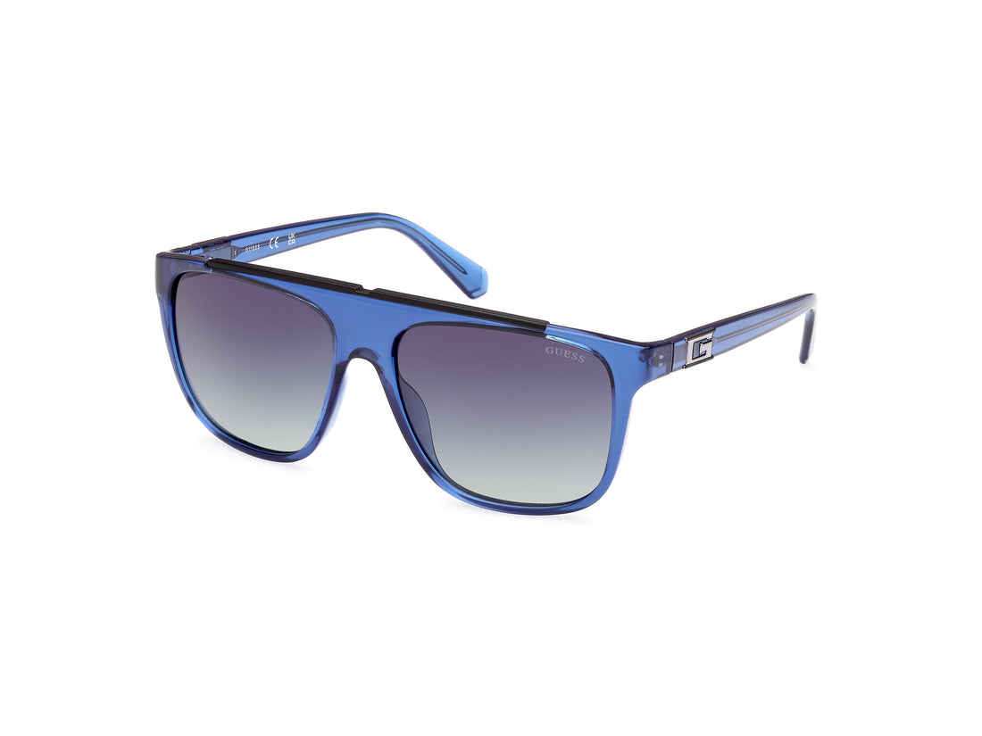 Solglasögon guess gu00123 90w azul masculino storlek 58mm - Huvudvy