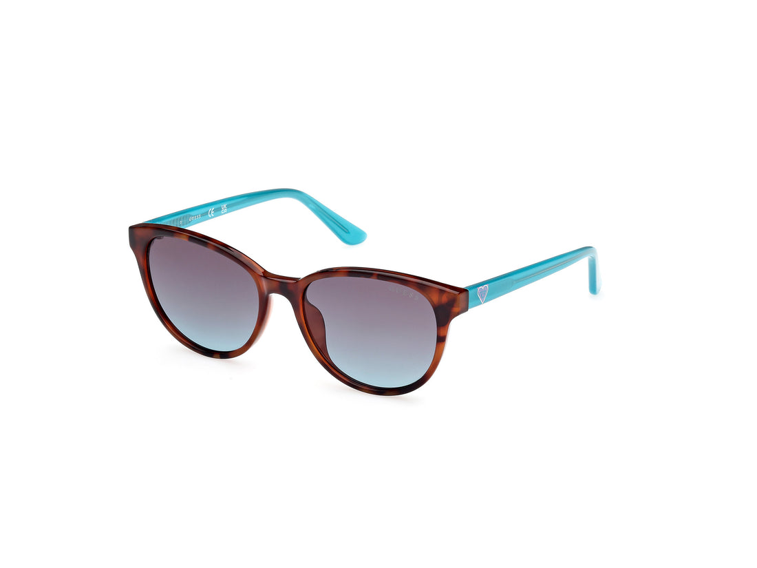 Sunglasses guess gu00126 53w havana cat eye infantil size 49mm - Main view