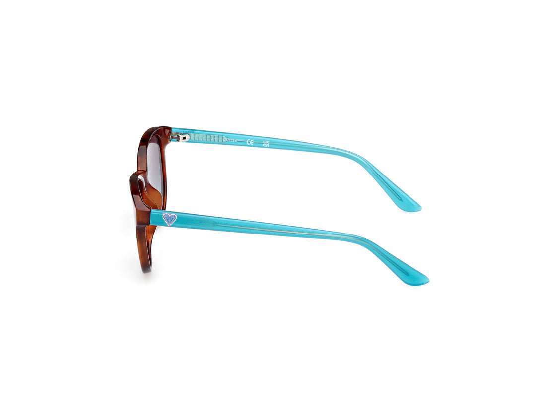 Sunglasses guess gu00126 53w havana cat eye infantil size 49mm - Detailed view