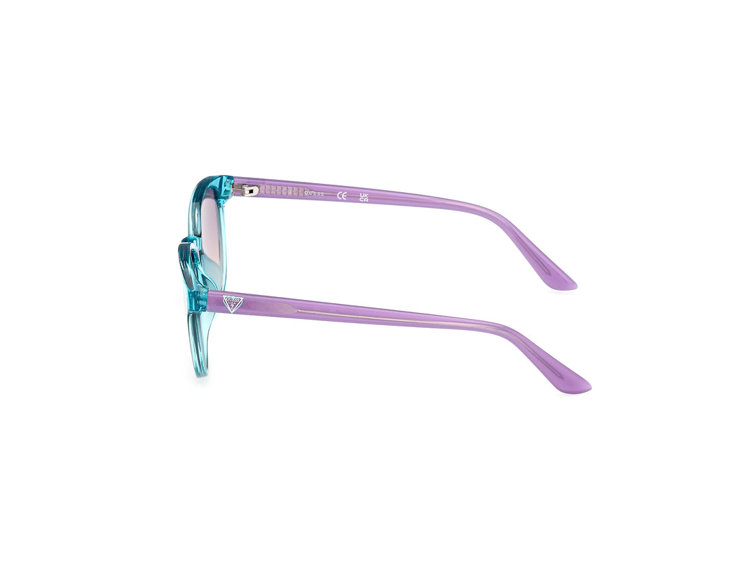 Sunglasses guess gu00126 87z azul cat eye infantil size 49mm - Detailed view