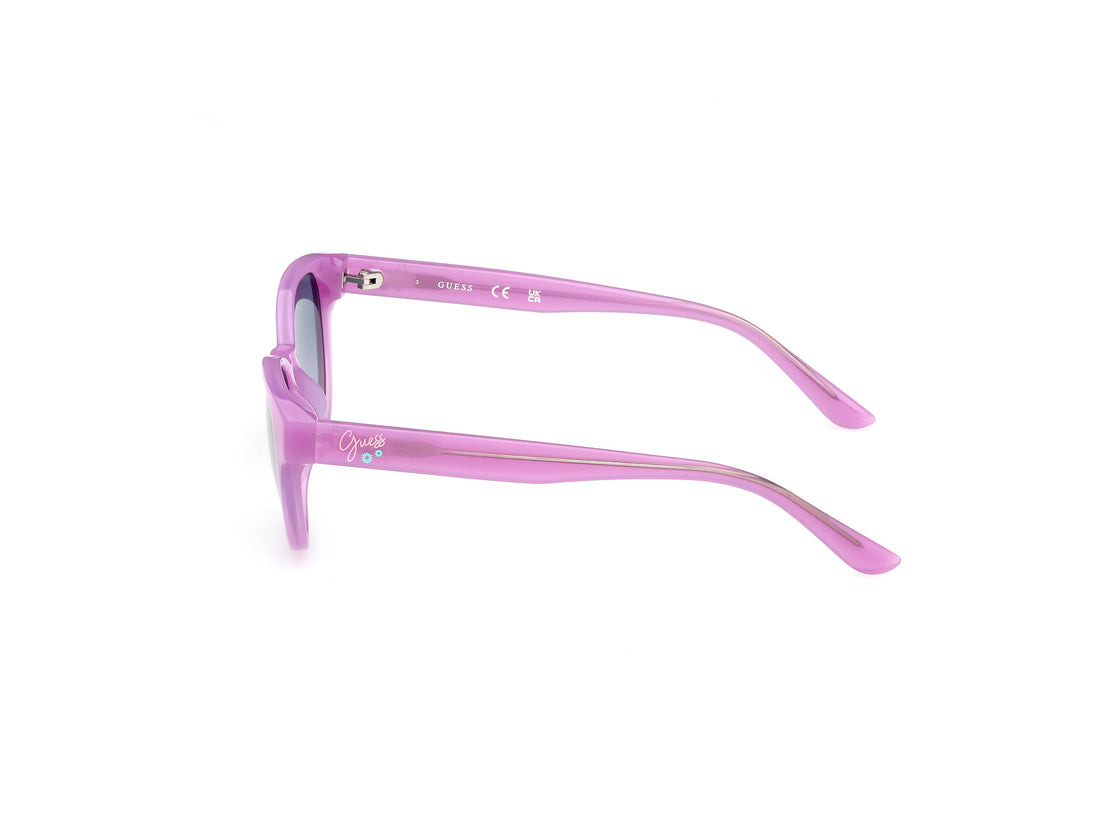 Sunglasses guess gu00128 81w morado cat eye infantil size 49mm - Detailed view