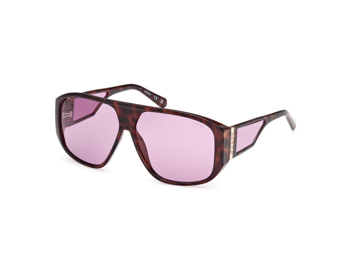 Solglasögon guess gu00135 52y havana shield unisex storlek 61mm - Huvudvy