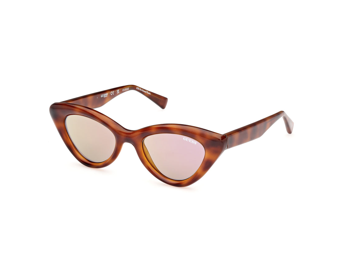 Solglasögon guess gu00137 53c havana cat eye unisex storlek 50mm - Huvudvy