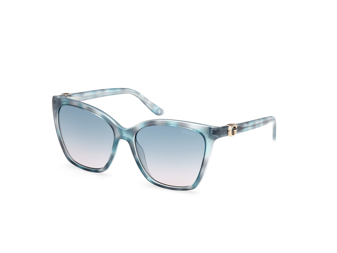 Solglasögon guess gu00191 86w azul square femenino storlek 56mm - Huvudvy