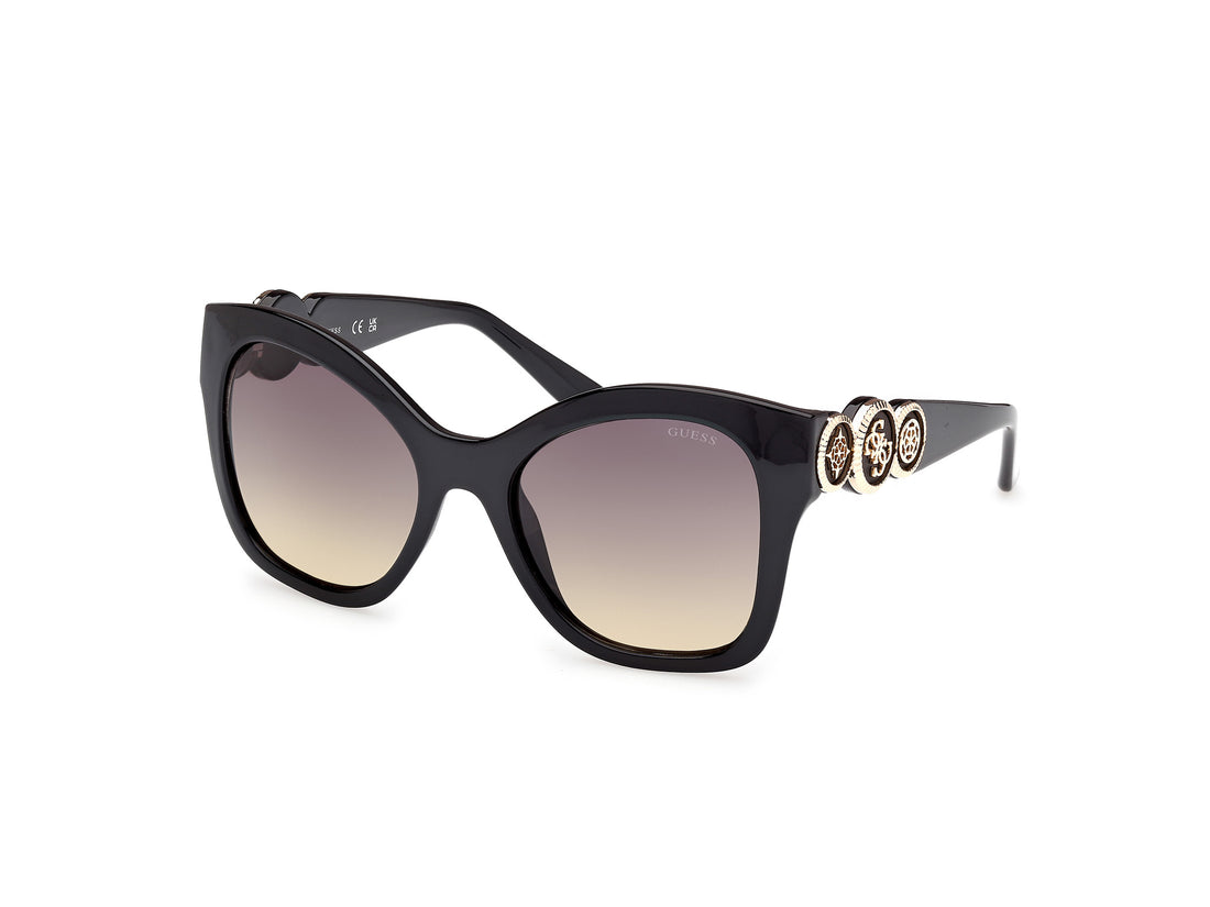 Solglasögon guess gu00197 05b negro butterfly femenino storlek 55mm - Huvudvy