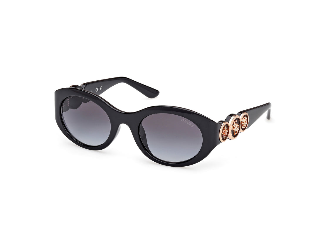 Solglasögon guess gu00198-h 01b negro oval femenino storlek 53mm - Huvudvy