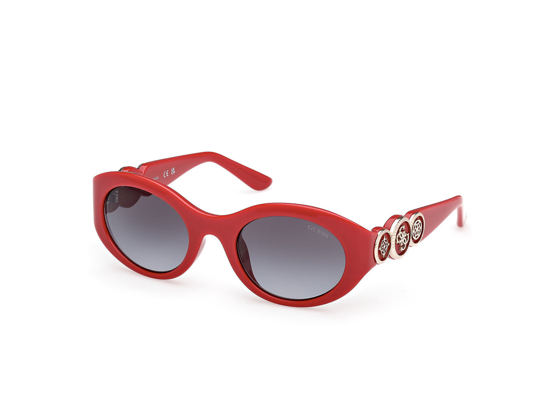 Solglasögon guess gu00198-h 66b rojo oval femenino storlek 53mm - Huvudvy