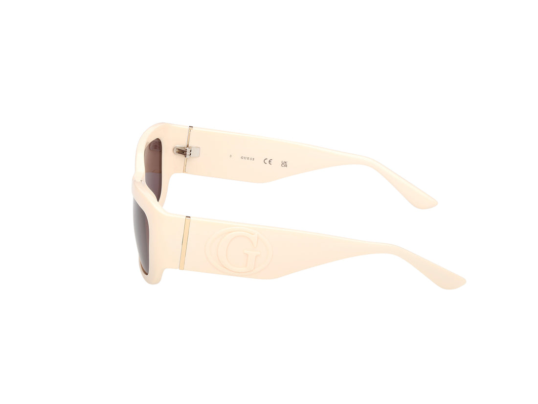Occhiali da sole guess gu00253 25y beige rectangular femenino taglia 56mm - Vista dettagliata