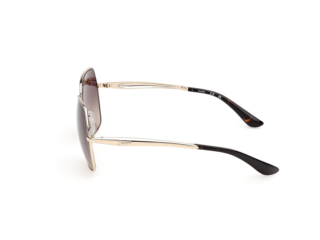 Óculos de sol guess gu00309 32f dorado butterfly femenino tamanho 60mm - Vista de detalhe