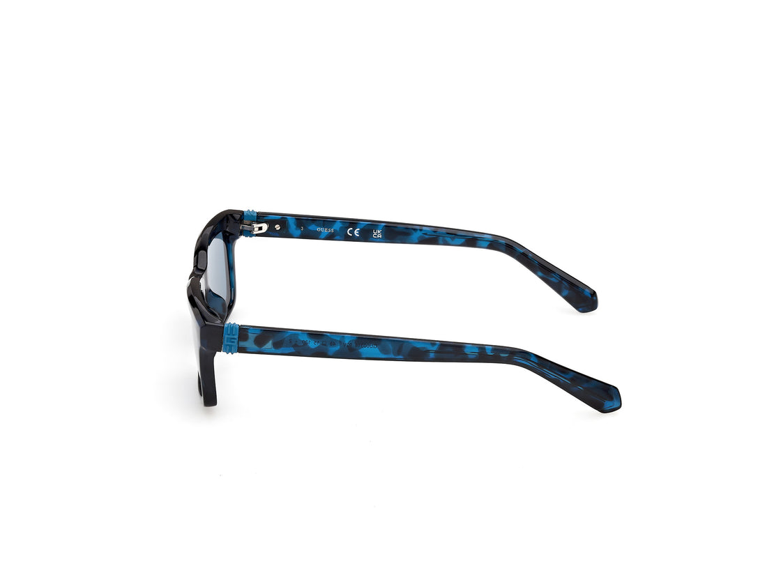 Óculos de sol guess gu00314 92v azul rectangular masculino tamanho 48mm - Vista de detalhe