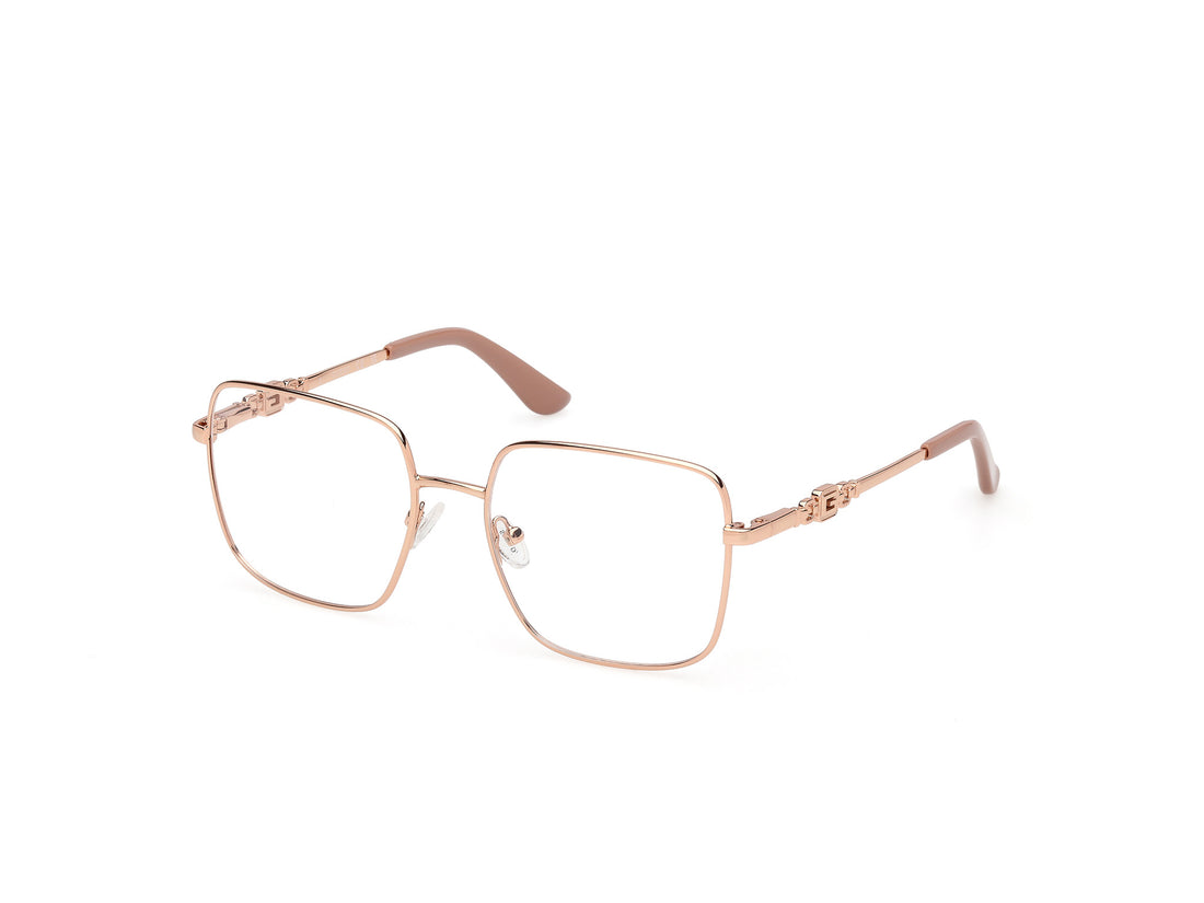 Óculos graduados guess gu2953 057 beige square femenino tamanho 53mm - Vista principal