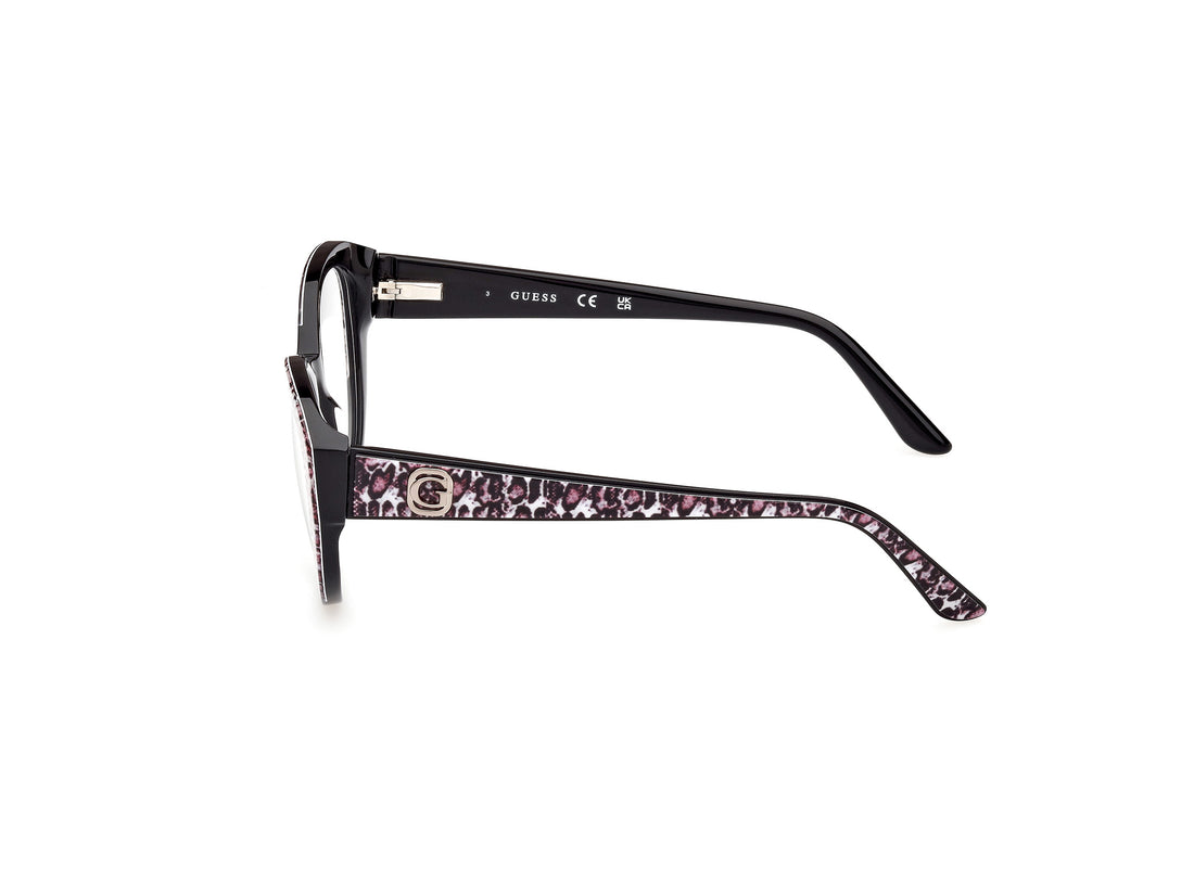 Occhiali da vista guess gu50127 005 negro femenino taglia 53mm - Vista dettagliata