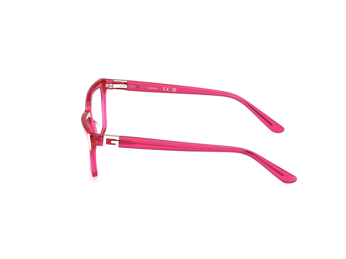 Occhiali da vista guess gu50145 072 rosa rectangular femenino taglia 56mm - Vista dettagliata