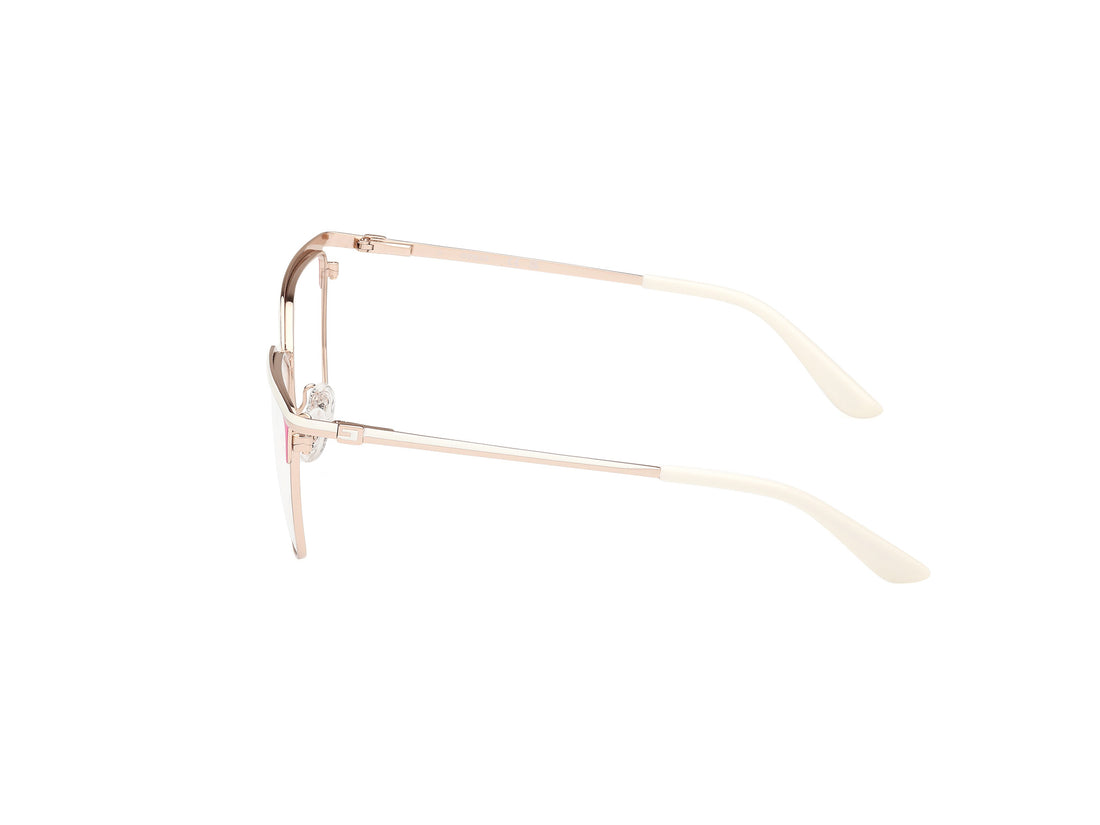 Occhiali da vista guess gu50148 021 blanco cat eye femenino taglia 57mm - Vista dettagliata