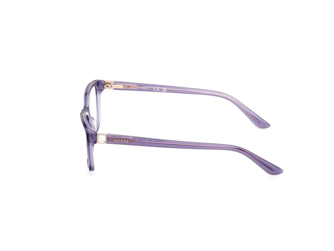 Occhiali da vista guess gu50196 083 morado rectangular femenino taglia 52mm - Vista dettagliata