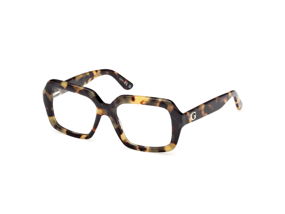 Óculos graduados guess gu50226 053 havana square femenino tamanho 52mm - Vista principal