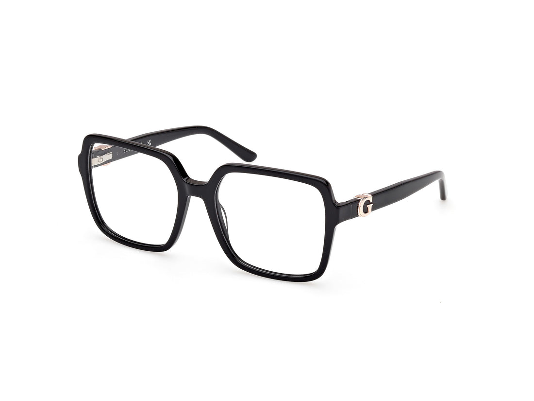 Óculos graduados guess gu50228 001 negro square femenino tamanho 56mm - Vista principal
