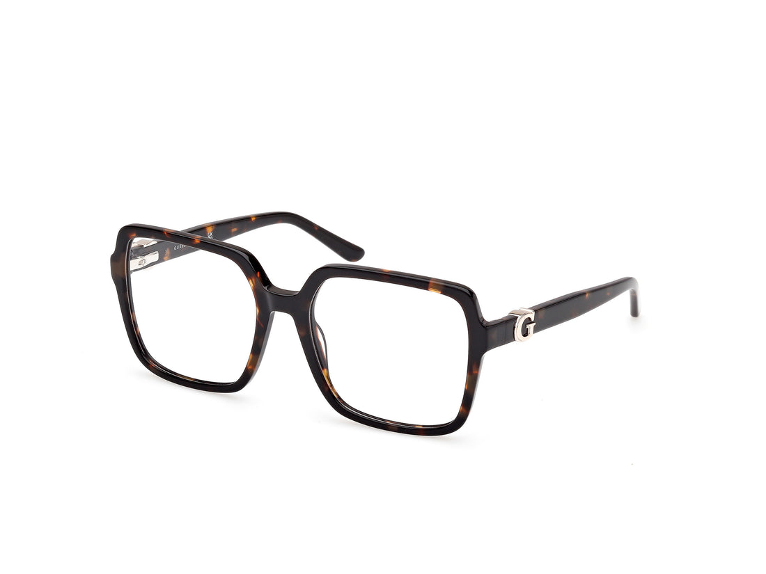 Óculos graduados guess gu50228 052 havana square femenino tamanho 56mm - Vista principal