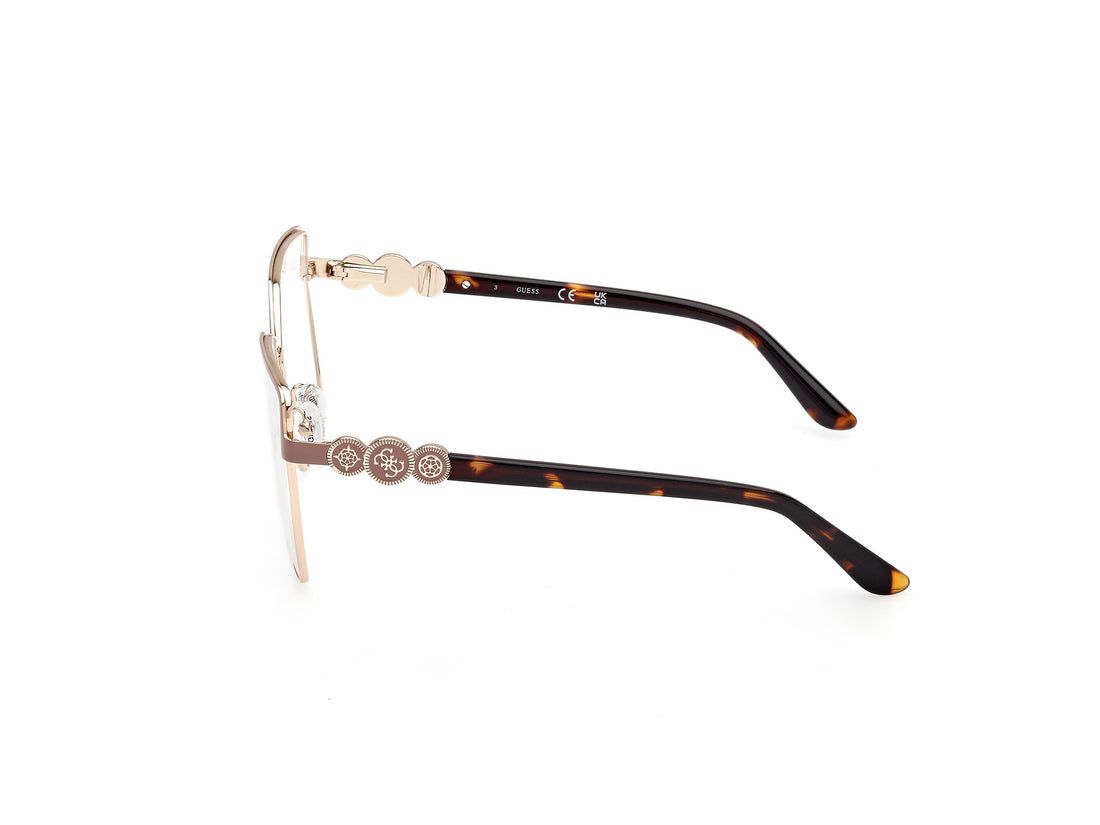 Gafas graduadas guess gu50229 058 beige square femenino talla 57mm - Vista de detalle