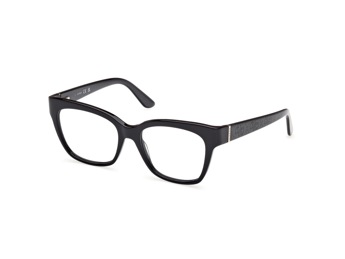 Óculos graduados guess gu50233 001 negro square femenino tamanho 53mm - Vista principal