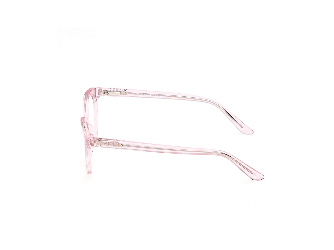 Óculos graduados guess gu50267 072 rosa round femenino tamanho 46mm - Vista de detalhe