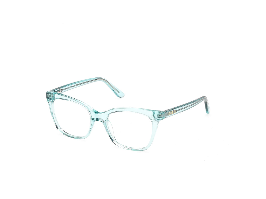 Óculos graduados guess gu50268 087 azul square femenino tamanho 47mm - Vista principal
