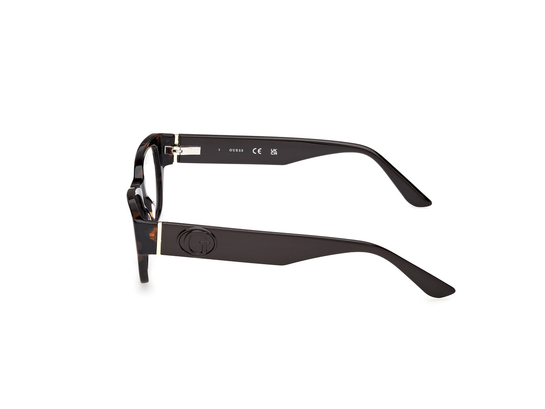 Prescription glasses guess gu50304 052 havana rectangular femenino size 52mm - Detailed view