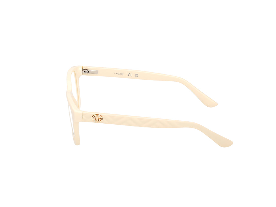 Occhiali da vista guess gu50308 025 beige rectangular femenino taglia 53mm - Vista dettagliata