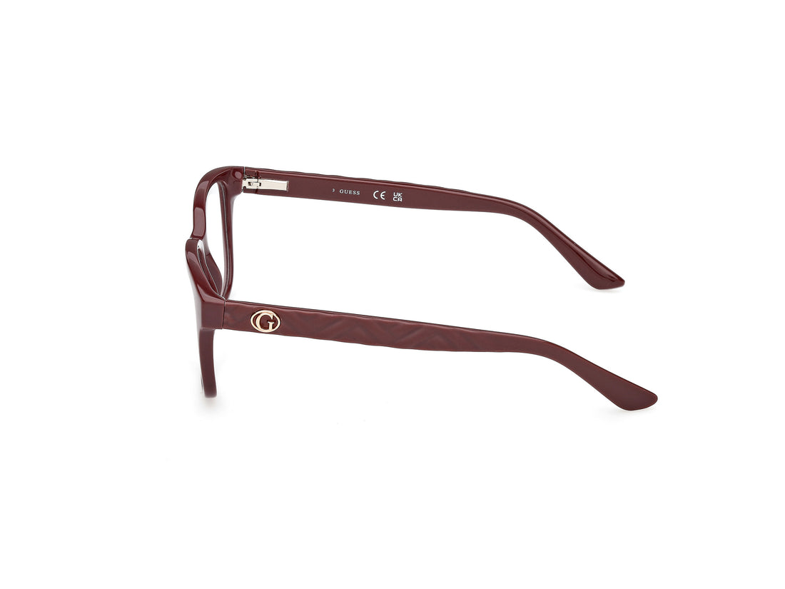 Brillen guess gu50308 069 burdeos rectangular femenino größe 55mm - Detailansicht