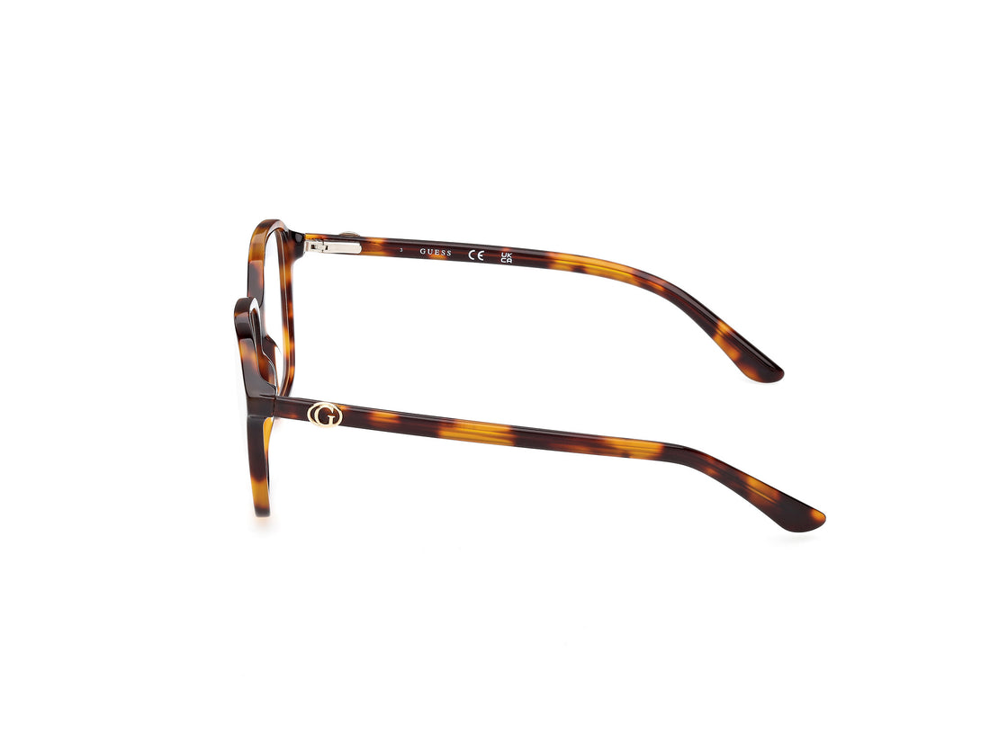 Óculos graduados guess gu50309 056 havana square femenino tamanho 54mm - Vista de detalhe