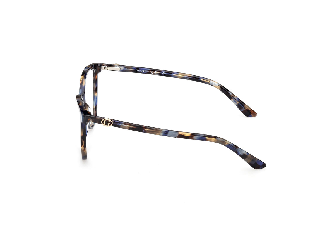 Prescription glasses guess gu50311 092 azul cat eye femenino size 55mm - Detailed view