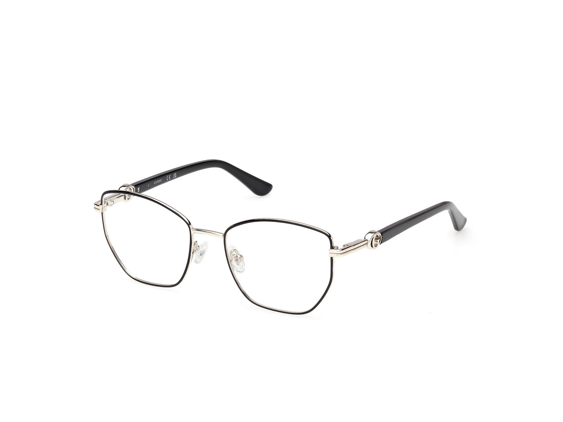 Prescription glasses guess gu50312 001 negro geometric femenino size 52mm - Main view